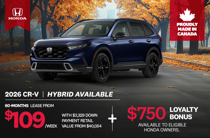 Bannière de Promotion CR-V 2026